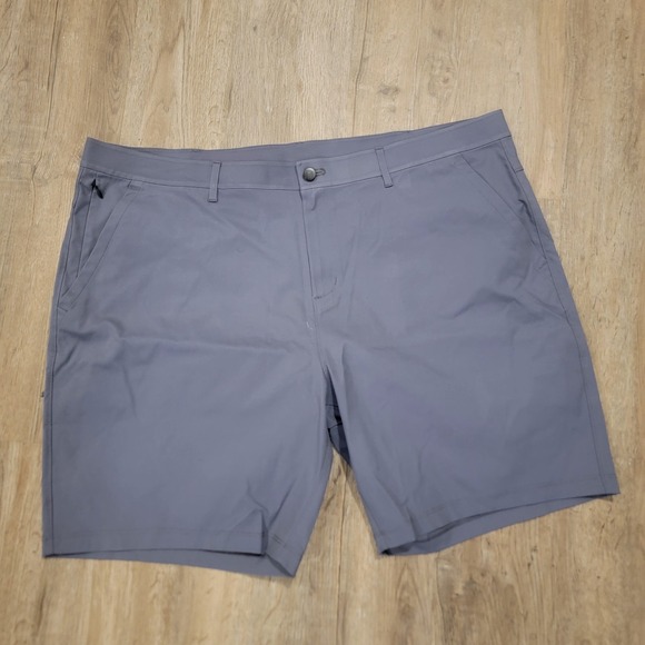Public Rec Shorts Mens 44 Lot‎ Of 2 Performance Gray Khaki Bundle Flat Front - Picture 2 of 13